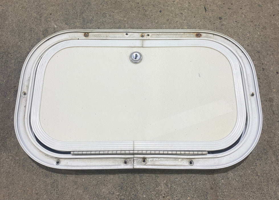 Used Radius Cornered Cargo Door 13 3/4" W x 7 3/4" H x 3/4" D