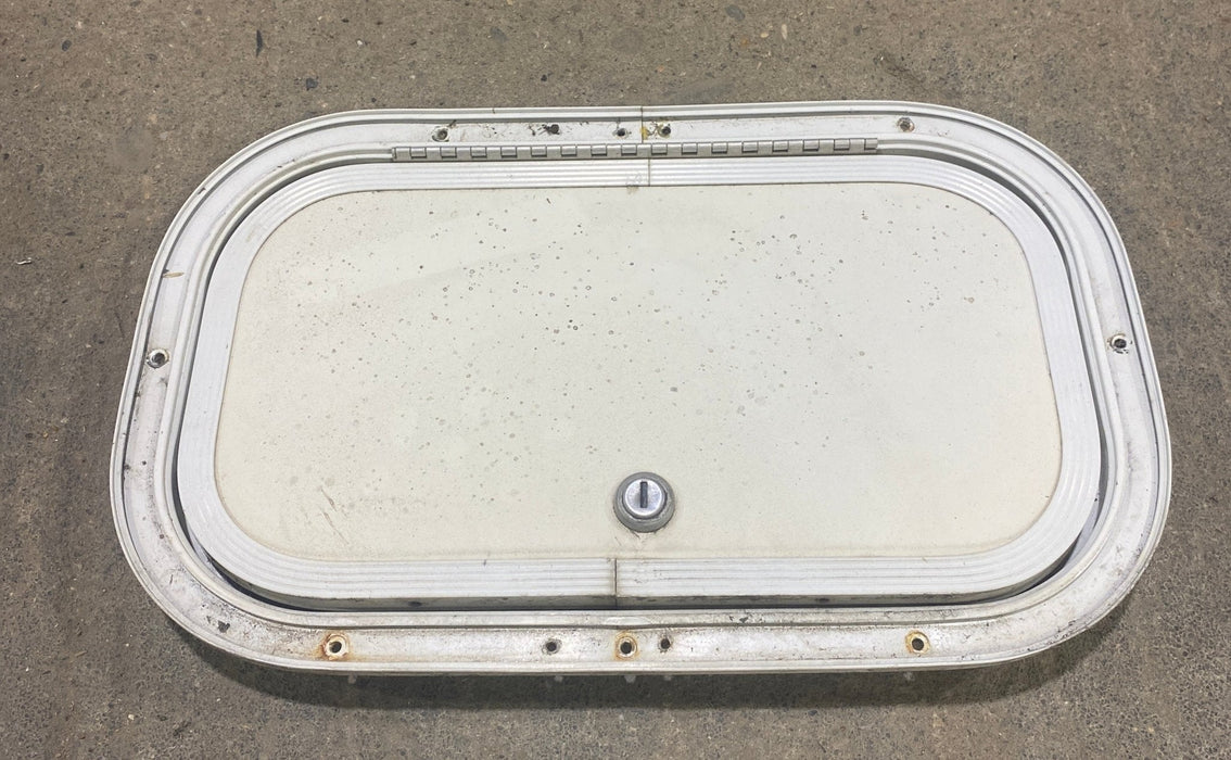 Used Radius Cornered Cargo Door 13 3/4" W x 7 3/4" H x 3/4" D