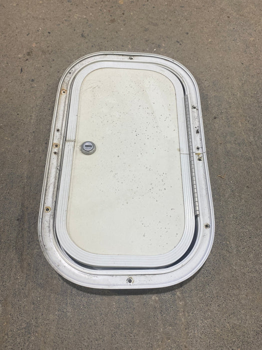 Used Radius Cornered Cargo Door 13 3/4" W x 7 3/4" H x 3/4" D