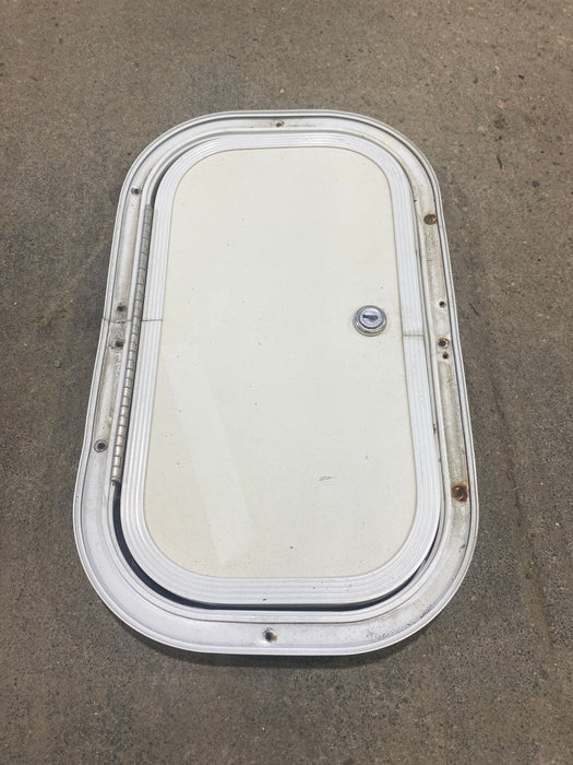 Used Radius Cornered Cargo Door 13 3/4" W x 7 3/4" H x 3/4" D