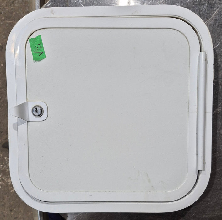 Used Radius Cornered Cargo Door 13 3/4" x 13 3/4" x 3/4" D