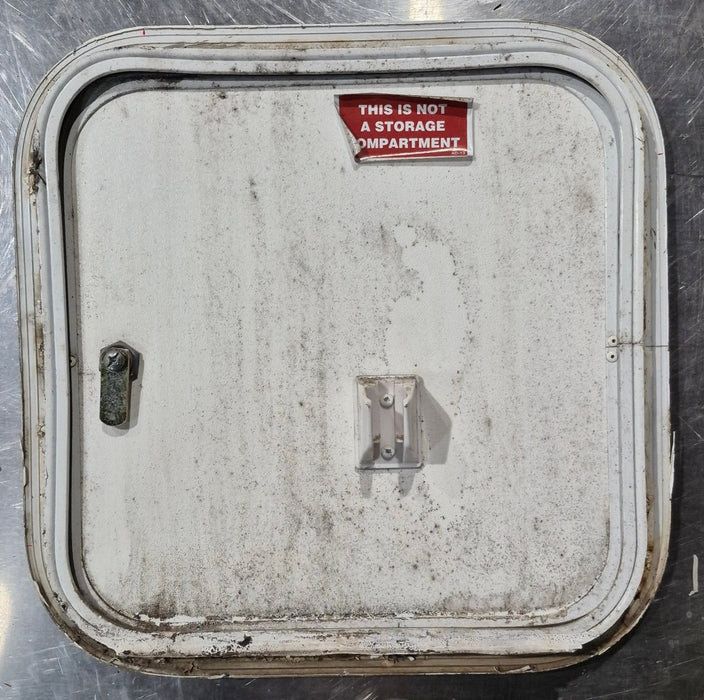 Used Radius Cornered Cargo Door 13 3/4" x 13 3/4" x 3/4" D