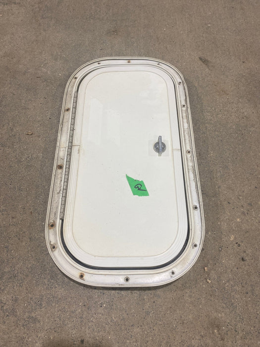 Used Radius Cornered Cargo Door 15 1/2" W x 7 1/2" H x 1/2" D