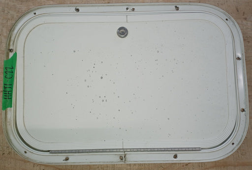 Used Radius Cornered Cargo Door 16 3/4" x 10 5/8" x 5/8 "D - Young Farts RV Parts