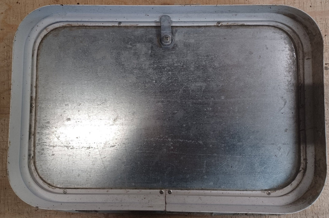 Used Radius Cornered Cargo Door 17 3/4" x 11 3/4" x 1 7/8"D - Young Farts RV Parts