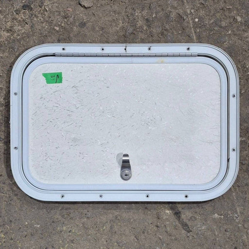 Used Radius Cornered Cargo Door - 17.75 X 11.875 X 0.625 - Young Farts RV Parts