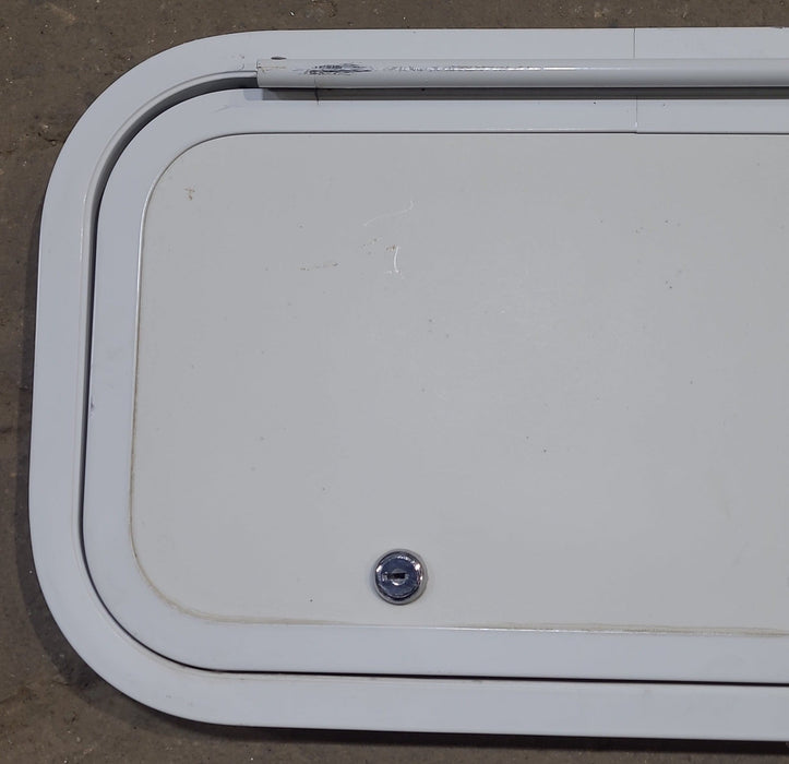 Used Radius Cornered Cargo Door 18" x 10" x 3/4" D - Young Farts RV Parts