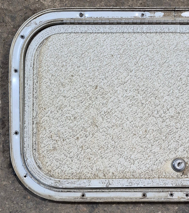Used Radius Cornered Cargo Door 19 3/4" x 10 3/4" x 1/2" - Young Farts RV Parts