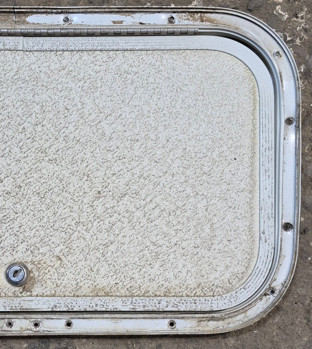 Used Radius Cornered Cargo Door 19 3/4" x 10 3/4" x 1/2" - Young Farts RV Parts