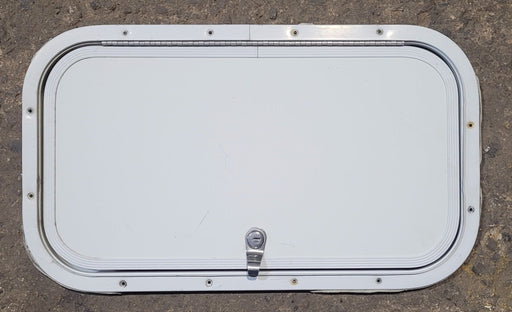 Used Radius Cornered Cargo Door 19 3/4" x 10 7/8" x 1/2"D - Young Farts RV Parts