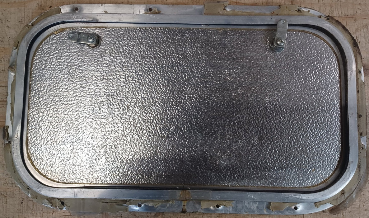 Used Radius Cornered Cargo Door 19 3/4" x 10 7/8" x 5/8" - Young Farts RV Parts