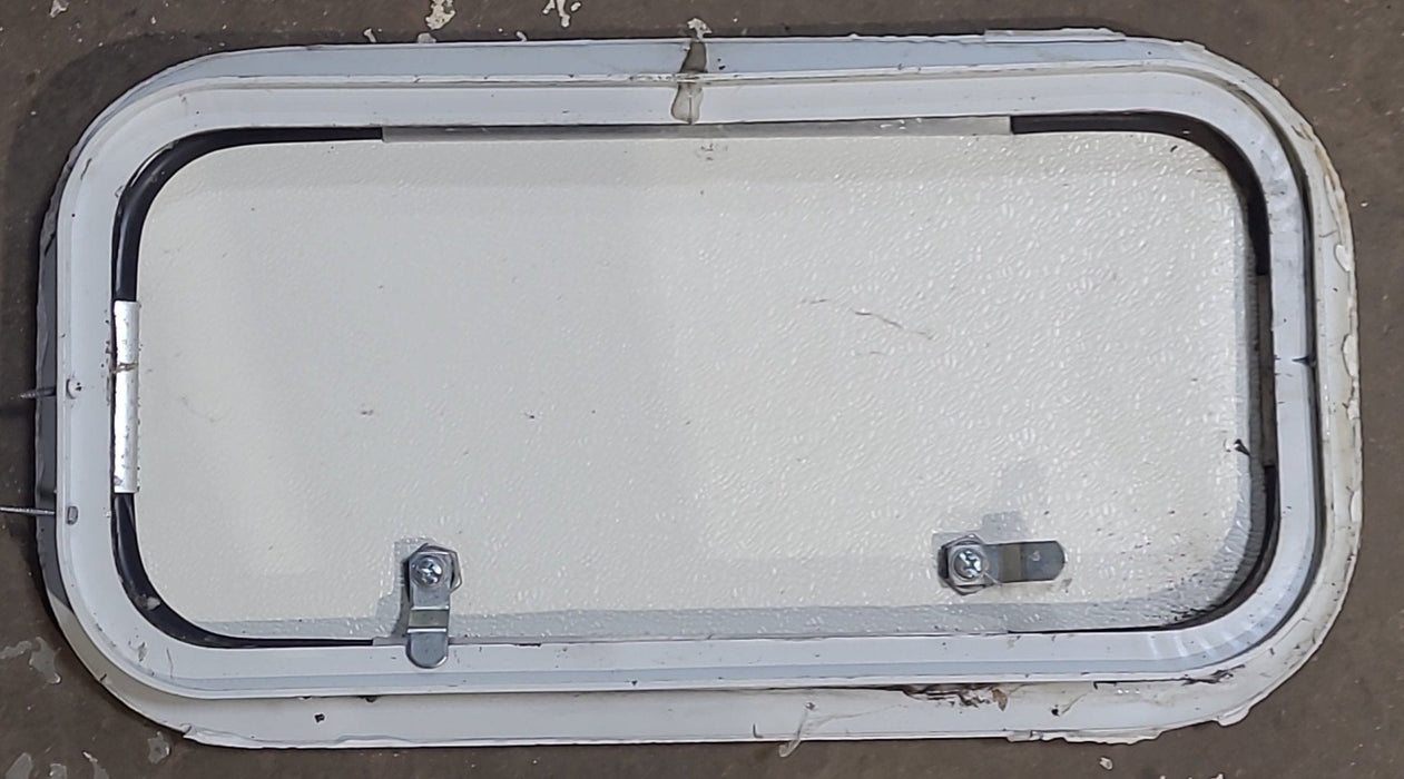 Used Radius Cornered Cargo Door 19 3/4" x 9 3/4" x 1 7/8" D - Young Farts RV Parts
