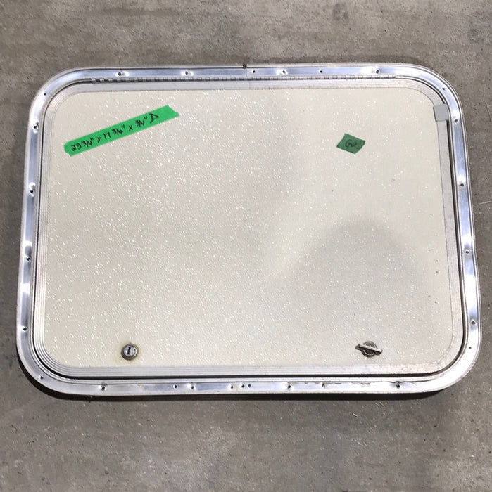 Used Radius Cornered Cargo Door 23 3/4" W x 17 3/4" H x 3/4" D
