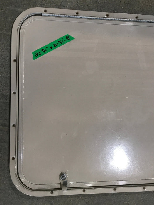 Used Radius Cornered Cargo Door 23 3/4" W  x 21 3/4" H x  1/2" D
