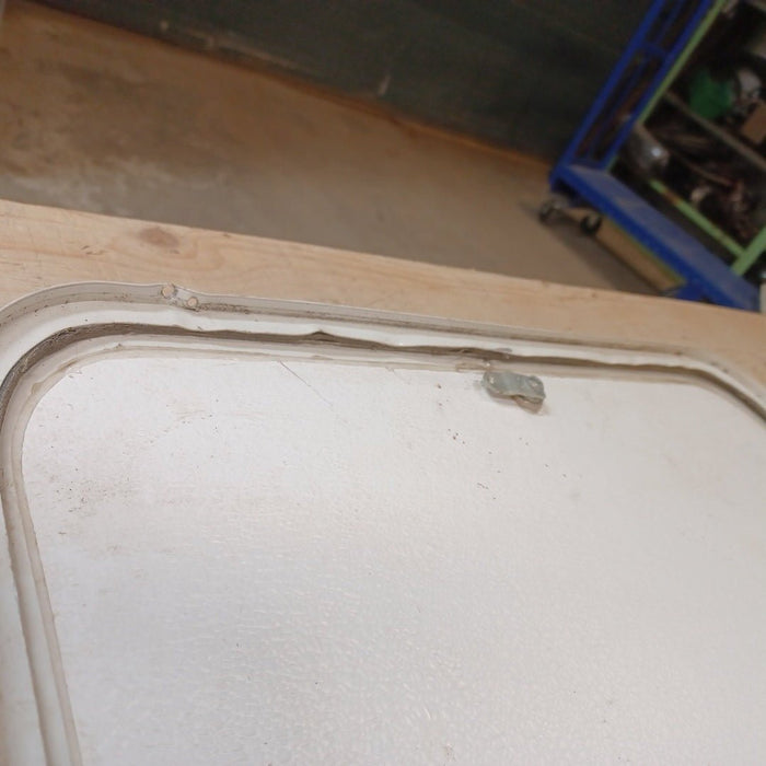 Used Radius Cornered Cargo Door 23 3/8" x 11 1/4" x 1 1/8"D - Young Farts RV Parts