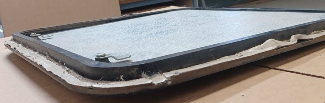 Used Radius Cornered Cargo Door 23 3/8" x 21 3/4" x 3/4"D - Young Farts RV Parts