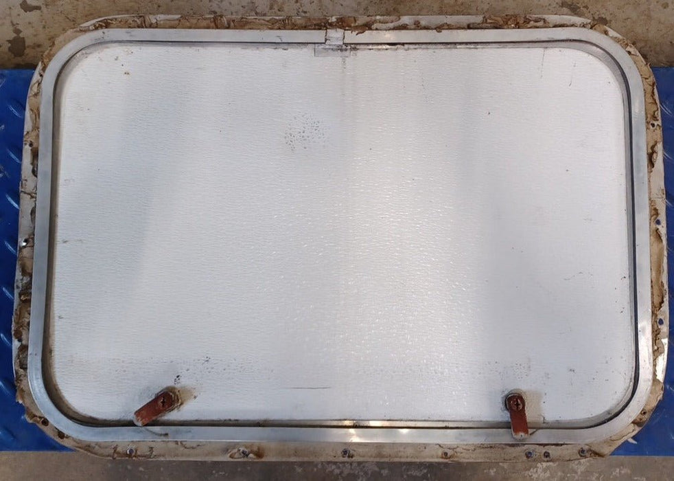Used Radius Cornered Cargo Door 24 3/4" x 16 3/4" x 5/8"D - Young Farts RV Parts