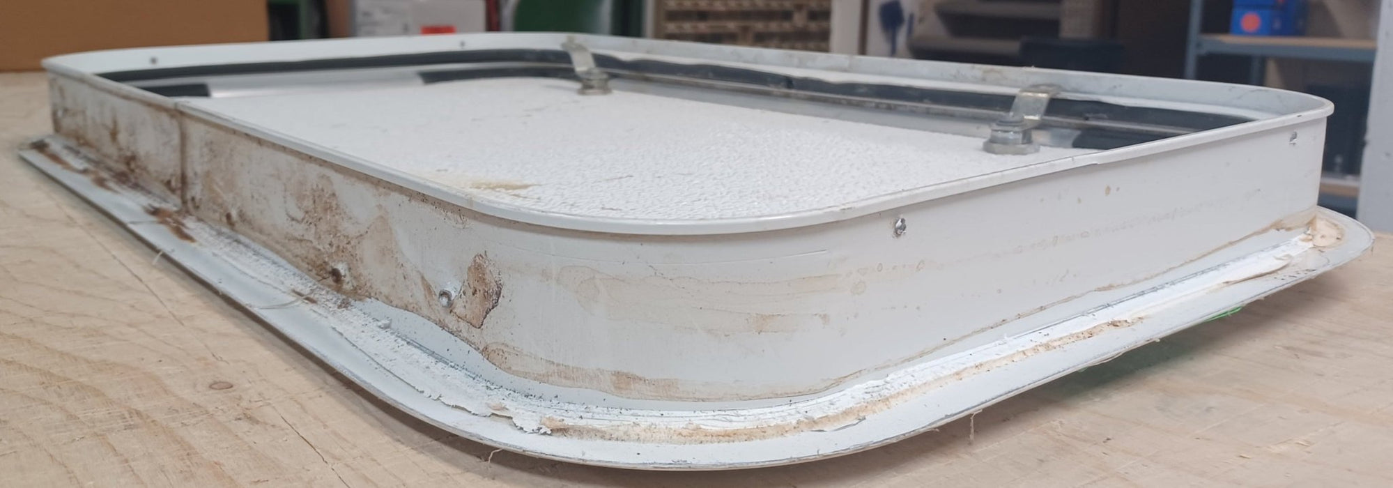 Used Radius Cornered Cargo Door 24 5/8" x 14 5/8" x 2"D - Young Farts RV Parts