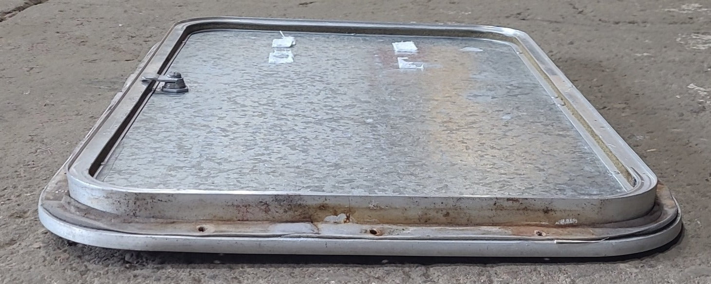 Used Radius Cornered Cargo Door 25 1/4" x 16" x 3/4" D - Young Farts RV Parts