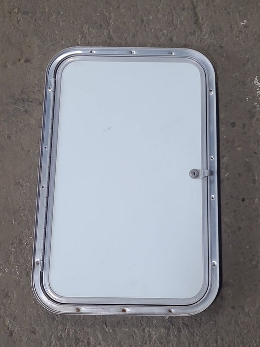 Used Radius Cornered Cargo Door 25 1/4" x 16" x 3/4" D - Young Farts RV Parts