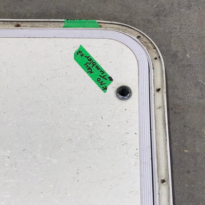 Used Radius Cornered Cargo Door 26 3/4" W x 29 7/8" H X 3/4" D
