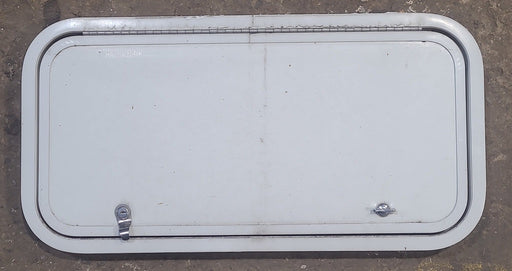 Used Radius Cornered Cargo Door 27 1/4" x 13 1/4" x 1 7/8" D - Young Farts RV Parts