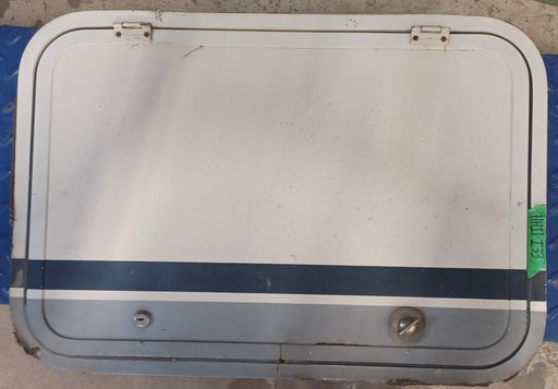 Used Radius Cornered Cargo Door 28 5/8" x 19 5/8" x 5/8"D - Young Farts RV Parts