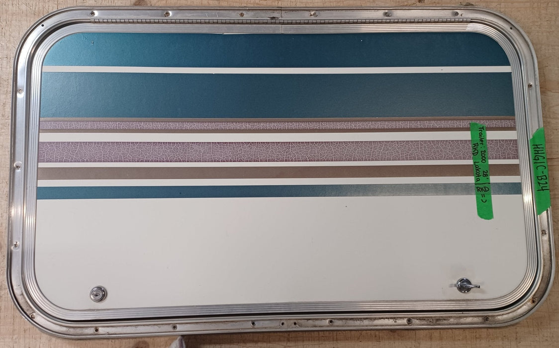 Used Radius Cornered Cargo Door 29 3/4" x 17 3/4" x 5/8"D - Young Farts RV Parts