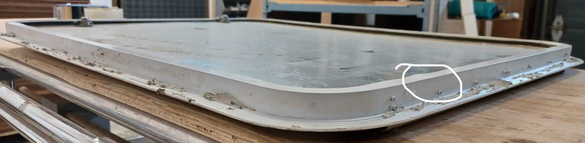 Used Radius Cornered Cargo Door 29 3/4" x 23 3/4" x 3/4"D