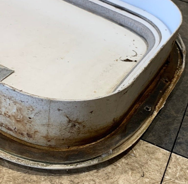 Used Radius Cornered Cargo Door 29 3/4" x 9 1/2" x 1 3/4"D - Young Farts RV Parts