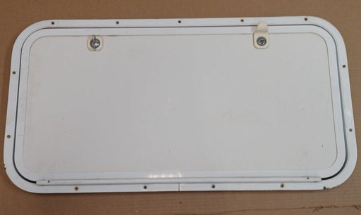 Used Radius Cornered Cargo Door 29 7/8" x 14 3/4" x 1 3/8"D - Young Farts RV Parts