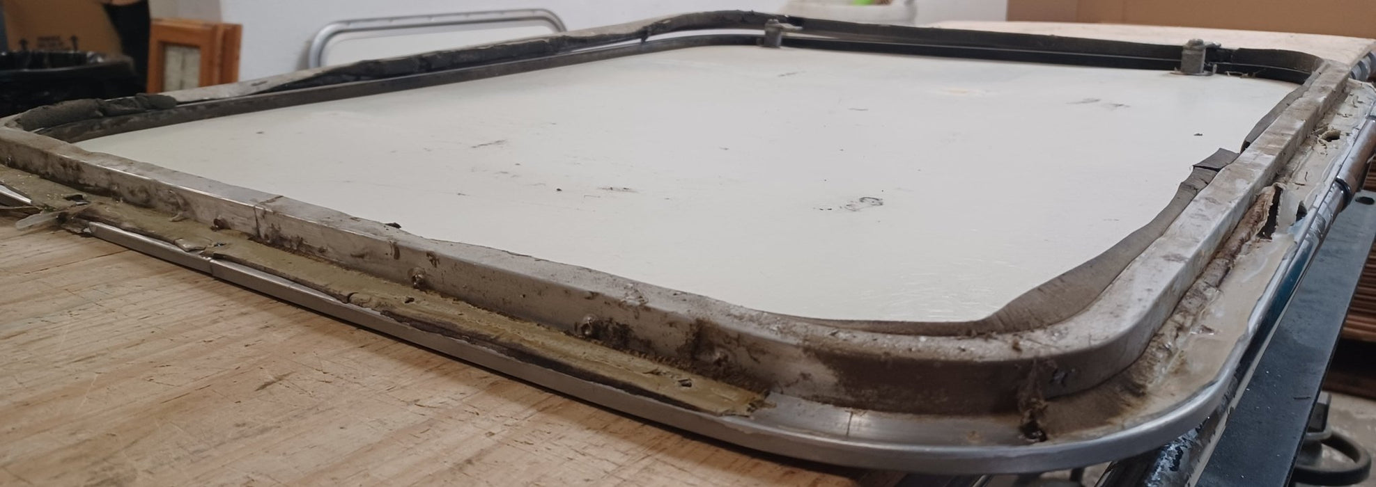 Used Radius Cornered Cargo Door 30 3/4" x 24 3/8" x 5/8"D