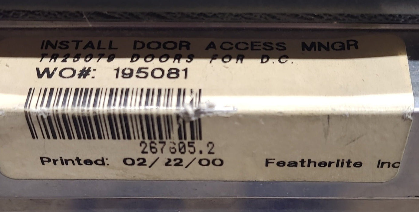 Used Radius Cornered Cargo Door 30 3/8" x 14 7/8" x 5/8" D - Young Farts RV Parts