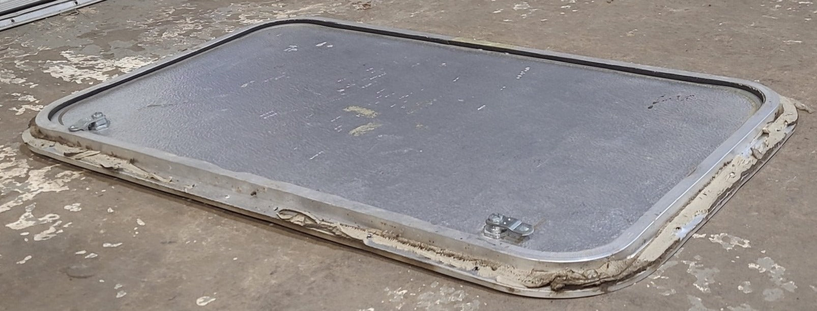 Used Radius Cornered Cargo Door 30" x 17 3/4" x 5/8" D - Young Farts RV Parts