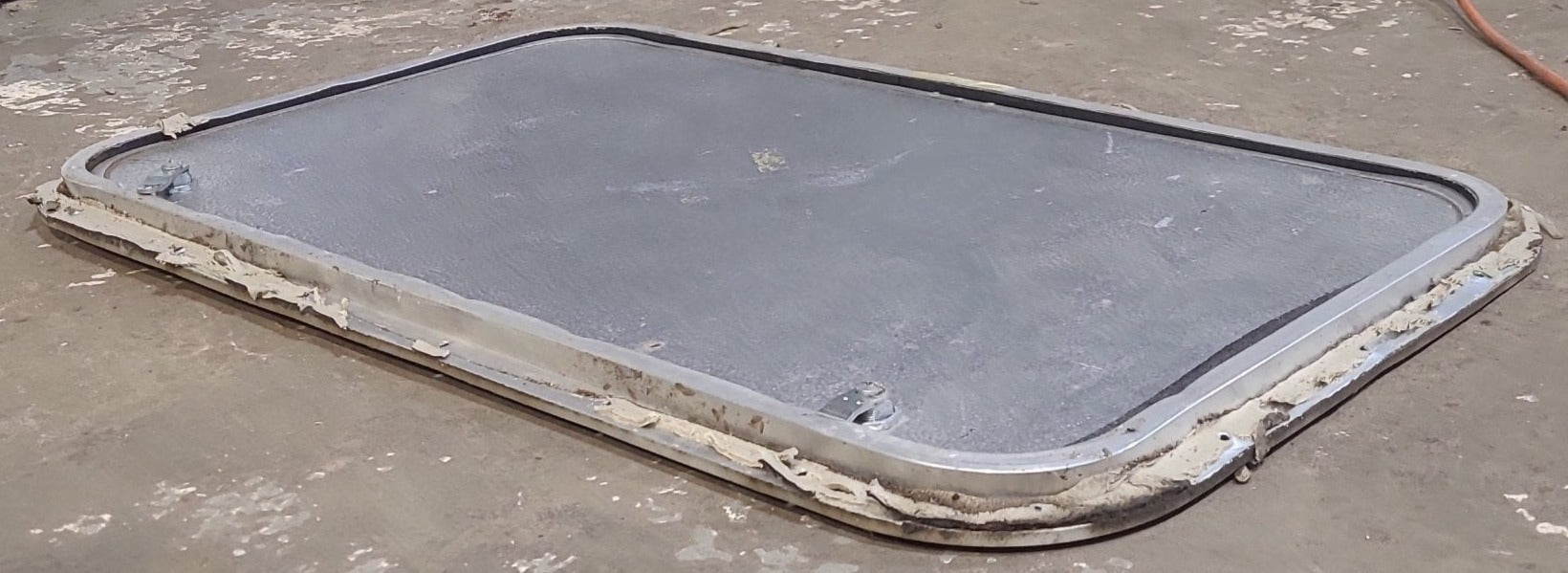 Used Radius Cornered Cargo Door 30" x 17 3/4" x 5/8" D - Young Farts RV Parts
