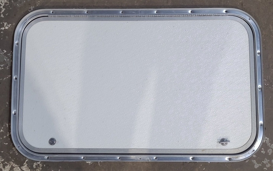 Used Radius Cornered Cargo Door 30" x 17 3/4" x 5/8" D - Young Farts RV Parts
