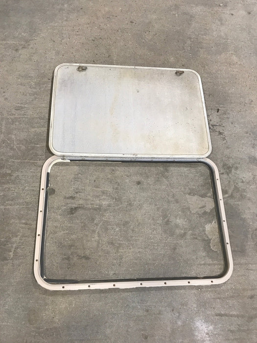 Used Radius Cornered Cargo Door 31 3/4" W  x 21 3/4" H x  1/2" D