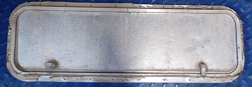 Used Radius Cornered Cargo Door 35 7/8" x 10 7/8" x 7/8"D - Young Farts RV Parts