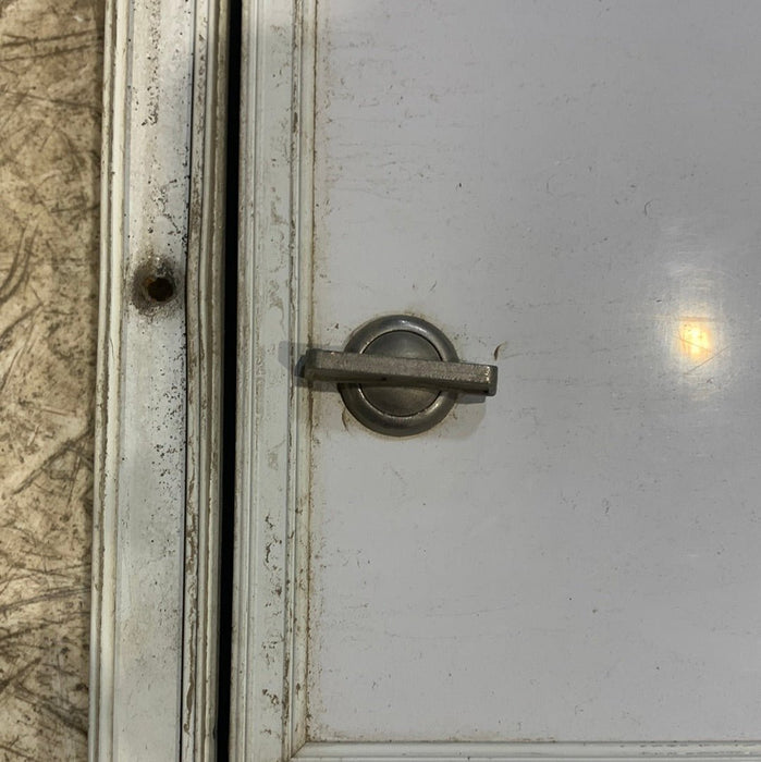 Used Radius Cornered Cargo Door 39 3/4" x 17 3/4" x 1/2"D - Young Farts RV Parts