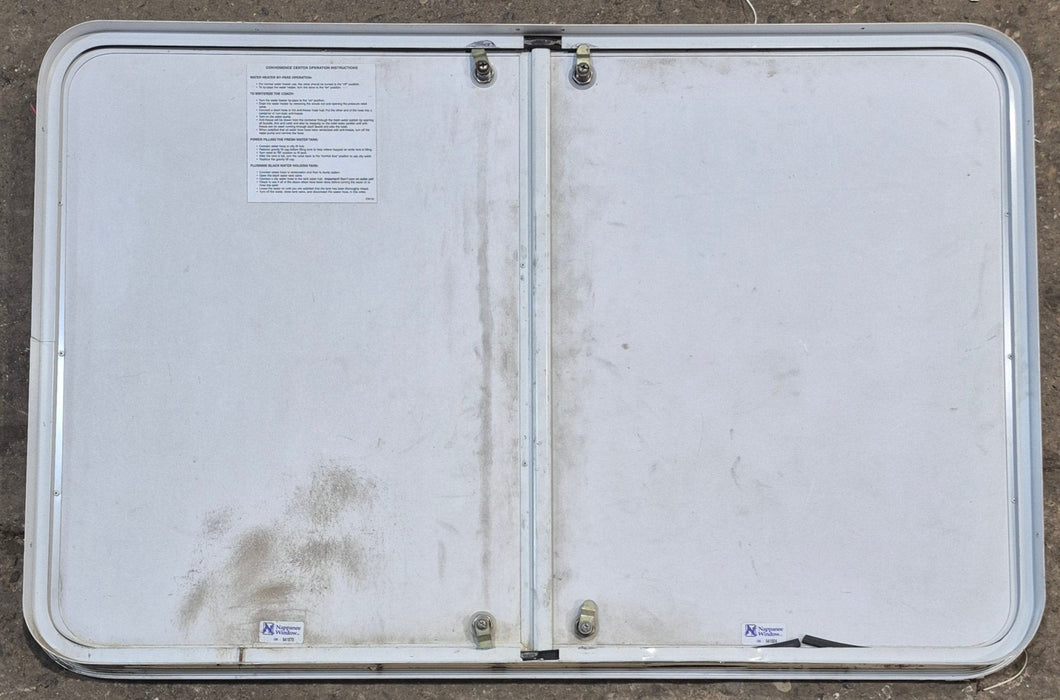 Used Radius Cornered Cargo Door 45" x 29" x 1 7/8" D - Young Farts RV Parts