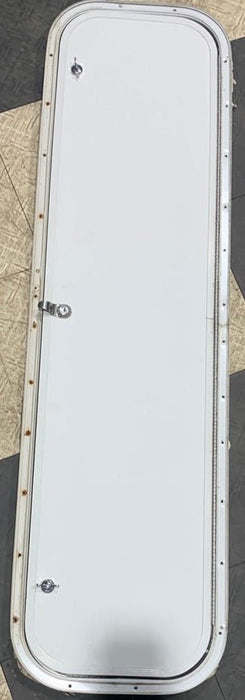 Used Radius Cornered Cargo Door 47 5/8" x 12" x 1/2"D - Young Farts RV Parts