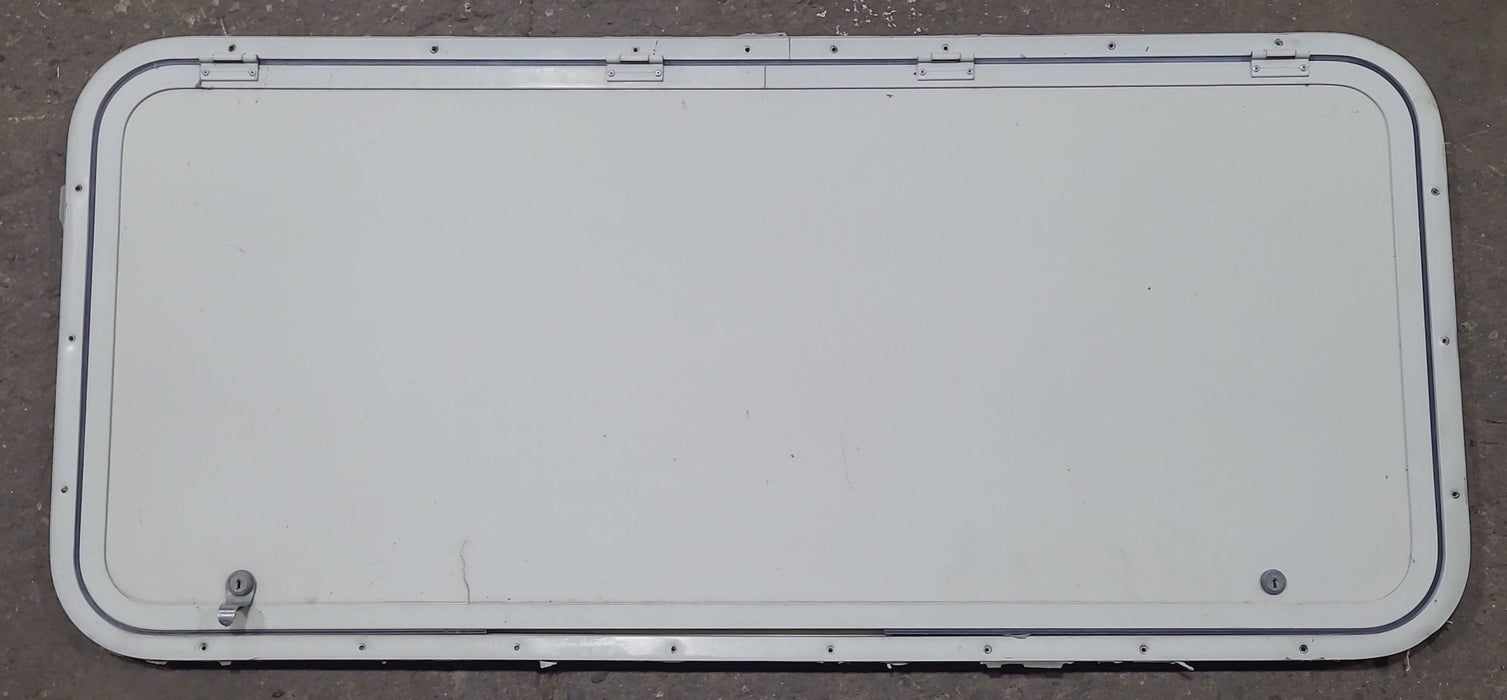 Used Radius Cornered Cargo Door 47" x 20 1/2" x 5/8"D - Young Farts RV Parts
