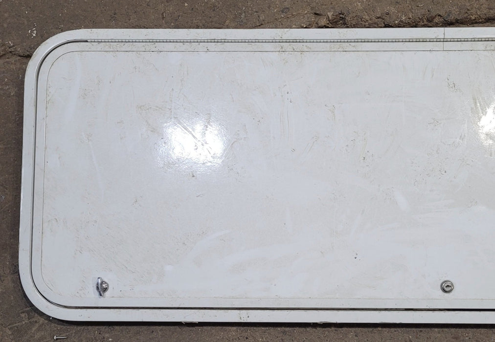 Used Radius Cornered Cargo Door 59 7/8" x 19 7/8" x 1"D - Young Farts RV Parts