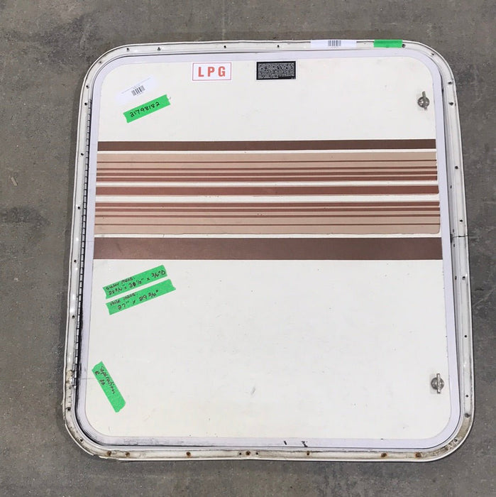 Used Radius Cornered Cargo LPG Door 27" W x 29 3/4" H X 3/4" D