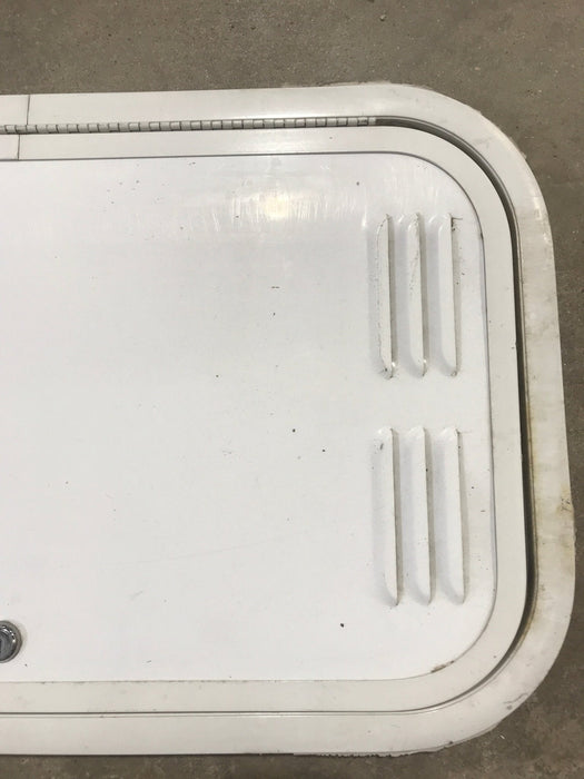Used Radius Cornered Propane / Battery Cargo Door 13 3/4" x 24" x 1"D