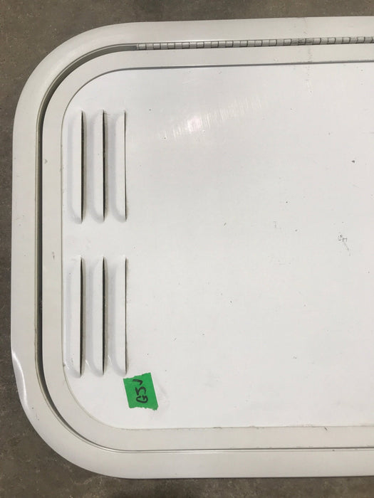 Used Radius Cornered Propane / Battery Cargo Door 13 3/4" x 24" x 1"D