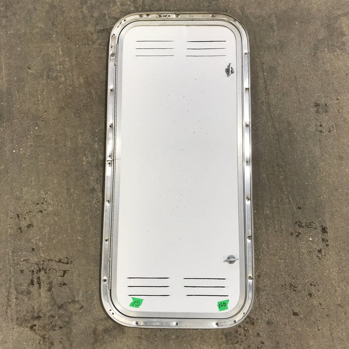 Used Radius Cornered Propane / Battery Cargo Door 13 3/4" x 31 3/4" x 3/4" D
