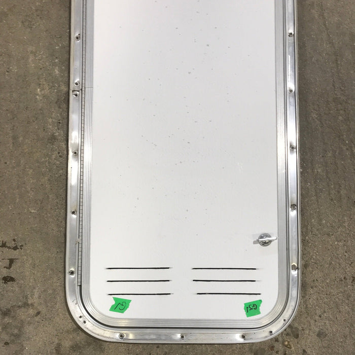 Used Radius Cornered Propane / Battery Cargo Door 13 3/4" x 31 3/4" x 3/4" D