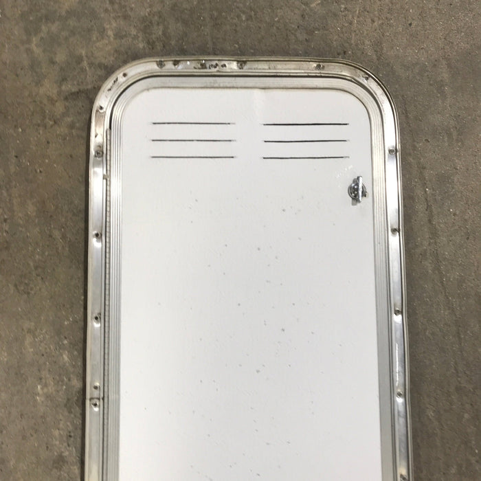 Used Radius Cornered Propane / Battery Cargo Door 13 3/4" x 31 3/4" x 3/4" D