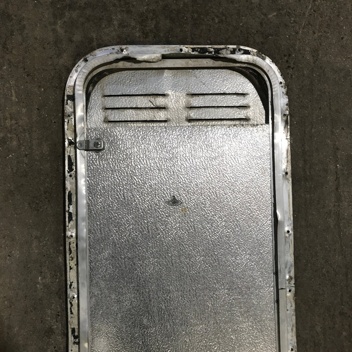 Used Radius Cornered Propane / Battery Cargo Door 13 3/4" x 31 3/4" x 3/4" D